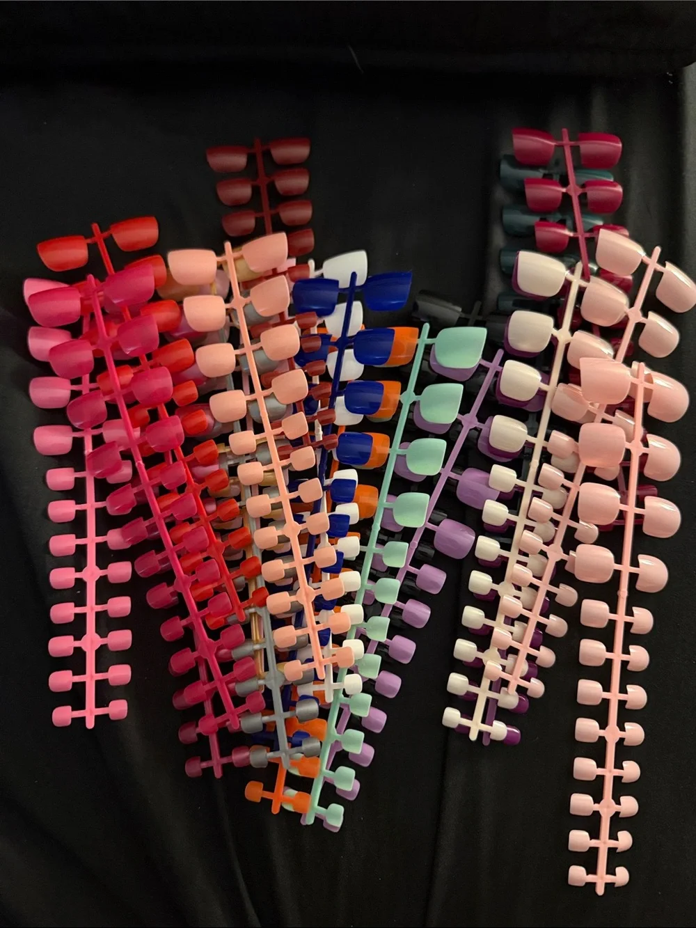 21 Sets Press On Toes Classic Colors